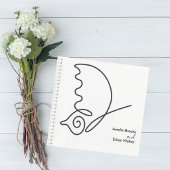Romantic Neutral Toned Guestbook Notitieboek
