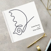 Romantic Neutral Toned Guestbook Notitieboek