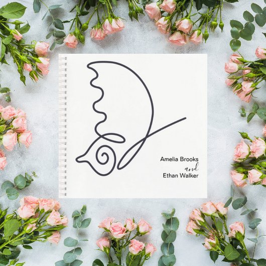 Romantic Neutral Toned Guestbook Notitieboek