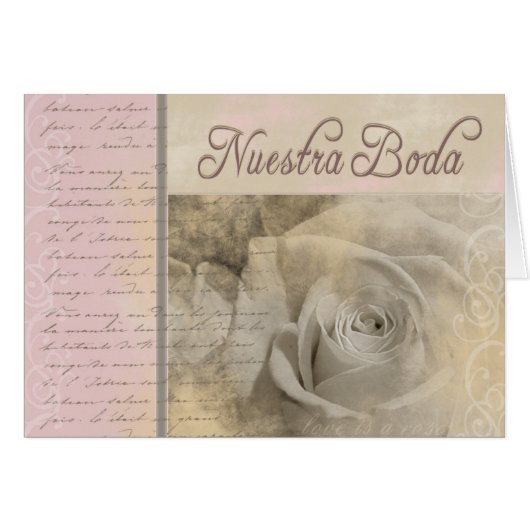 Romantic Nuestra Boda (Voorkant Horizontaal)