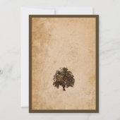 Romantic Oak Tree Weddenschap Kaart (Voorkant)