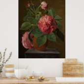 Romantic Old English Roses Poster (Keuken)