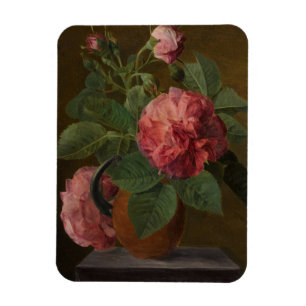 Romantic Old English Rozen Magneet
