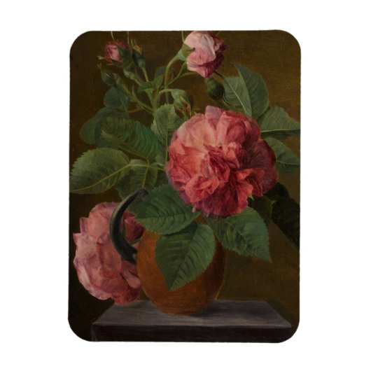 Romantic Old English Rozen Magneet (Verticaal)