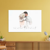 Romantic Onthoud dit moment Foto-Passen getrouwd Canvas Afdruk (Insitu (Woonkamer))