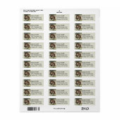  Romantic Owls Return Address Label (Full Sheet)