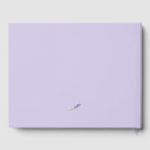 Romantic Paars Levander Foto bruiloft Gastenboek (Achterkant)