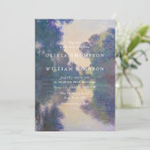 Romantic Painted Landscape Wedding Invitation (Debout devant)