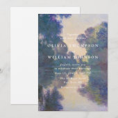 Romantic Painted Landscape Wedding Invitation (Devant / Derrière)