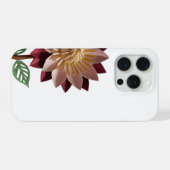 Romantic Paper Flower Phone Case – Pink & Maroon  (Verso Horizontal)