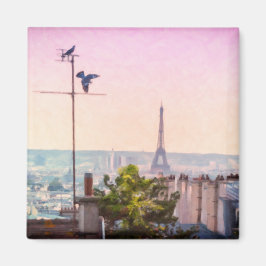 Romantic Paris Eiffel Tower Magnet Magneet