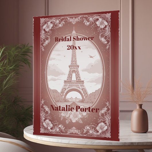 Romantic Paris Miss to Mrs Bridal Shower Welcome