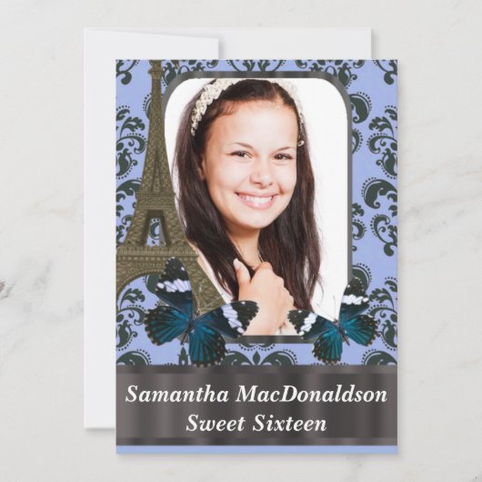 Romantic Paris zestien jaar oud Kaart (Voorkant)