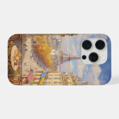 Romantic Parisian Balcony View Oil Painting (Verso Horizontal)