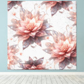 Romantic Pastel Floral Canvas – Luxury Home Decor (Insitu (Houten vloer))