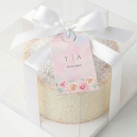 Romantic Pastel – Soft Pink & Blue Cadeaulabel