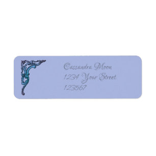 Romantic Pastel Steampunk Return Address Label