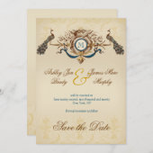 Romantic Peacock sparen de Aankondiging van de Dat (Voorkant / Achterkant)