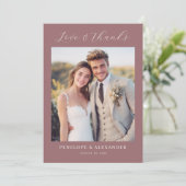 Romantic Photo Bedankkaart (Staand voorkant)
