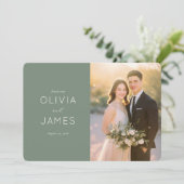 Romantic Photo Bedankkaart (Staand voorkant)