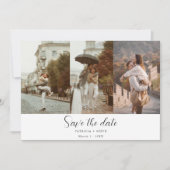 Romantic Photo Collage Save the Date Wedding (Voorkant)