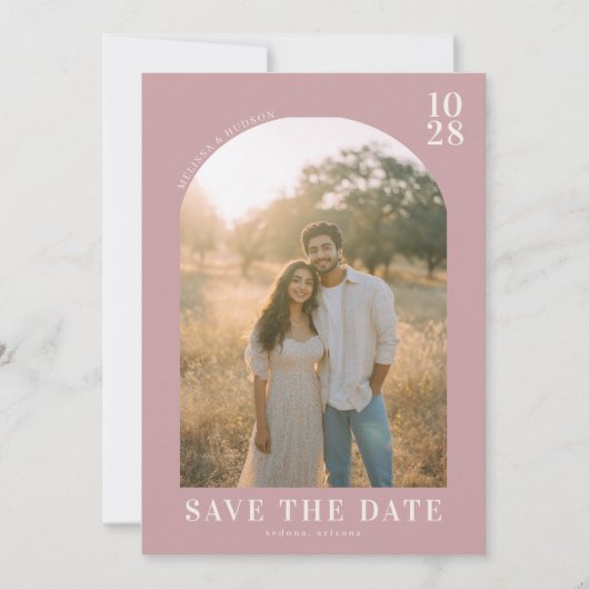 Romantic Photo Save The Date (Voorkant)