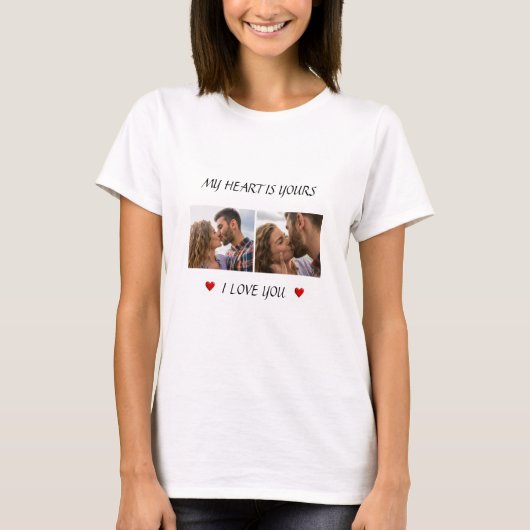 Romantic Photo T-Shirt – Valentine’s Day Gift (Devant)