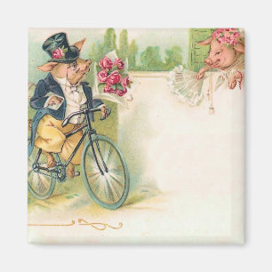 Romantic Pigs Magneet