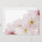Romantic Pink Cherry Blossoms Bridal Shower Kaart (Achterkant)