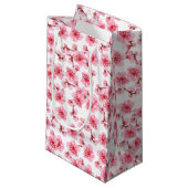 Romantic pink Cherry blosson Klein Cadeauzakje (Voorkant Gekanteld)