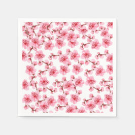 Romantic pink Cherry blosson Servet