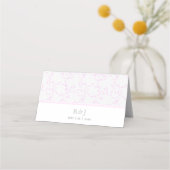 Romantic Pink Floral Place Card (Achterkant)
