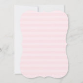 Romantic Pink Heart Bridal Shower Invitation Kaart (Achterkant)