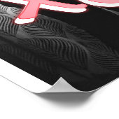 Romantic Pink Hearts XOXO Photo Valentine Poster (Coin)