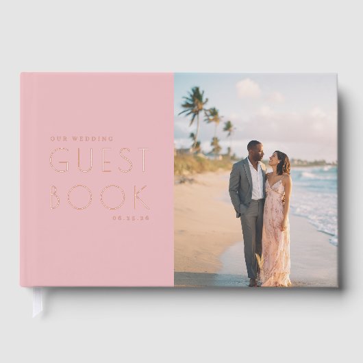 Romantic Pink Minimalist Photo (Recto)