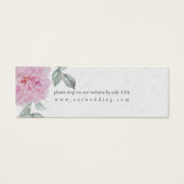 Romantic Pink Peonies Site Mariage RSVP (Devant)