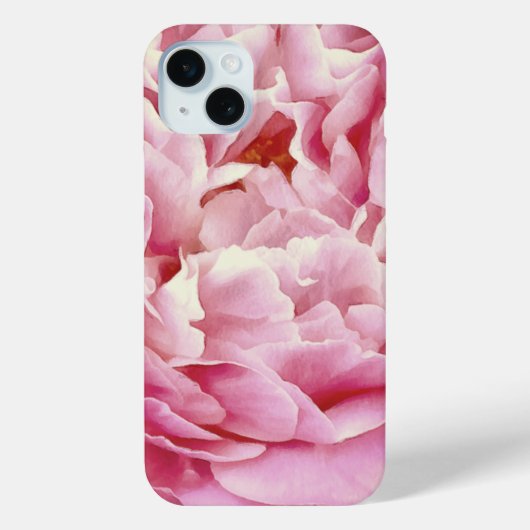 Romantic Pink Peony Petals Closeup Case-Mate iPhone Case (Achterkant)
