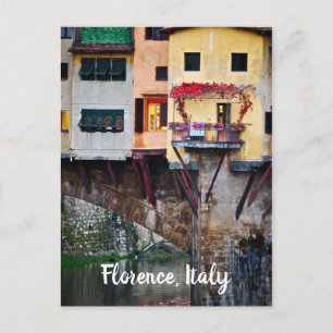 Romantic Ponte Vecchio in Florence, Italië Briefkaart