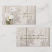 Romantic Professional, Calla, houtextuur Visitekaartje (Voorkant / Achterkant)