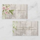 Romantic Professional Cherry Tree, houtextuur Visitekaartje (Voorkant / Achterkant)