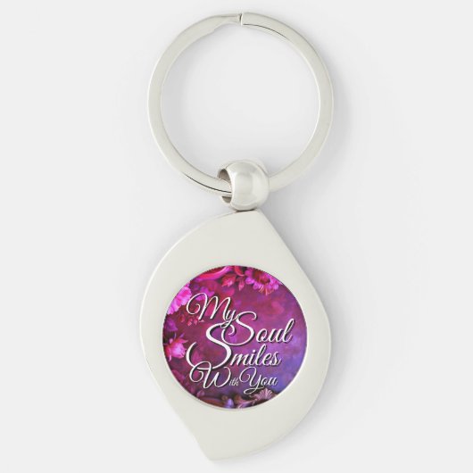 Romantic Quote Metal Keychain Small Valentine's (Voorkant)