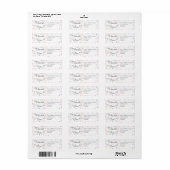 Romantic Rainbow Confetti Script Bedankt Etiket (Full Sheet)
