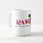 Romantic RAWR T-rex Dinosaur Koffiemok (Voorkant links)