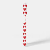 Romantic Red 3D Heart Pattern Classic Valentine's iPhone Hoesje (Rechterkant)