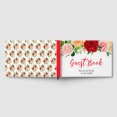 Romantic Red and Orange Roses Gastenboek (Volledig)