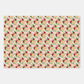 Romantic Red and Orange Roses  Inpakpapier Vel (Voorkant 2)