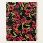Romantic Red Floral Tulips Roos Garden Weddenschap Planner (Achterkant)