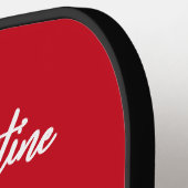 Romantic Red Heart Photo Personalized Valentine's  Pickleball Paddle (Links Detail)