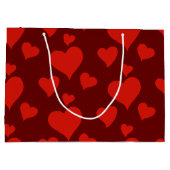 ROMANTIC RED HEARTS PATTERN VAN HAPPY VALENTINE GROOT CADEAUZAKJE (Achterkant)