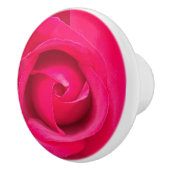 Romantic Red Pink Rose Keramische Knop (Rechts)